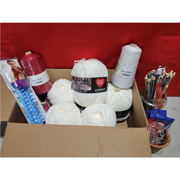 Lot of Knitting/Crocheting Supplies