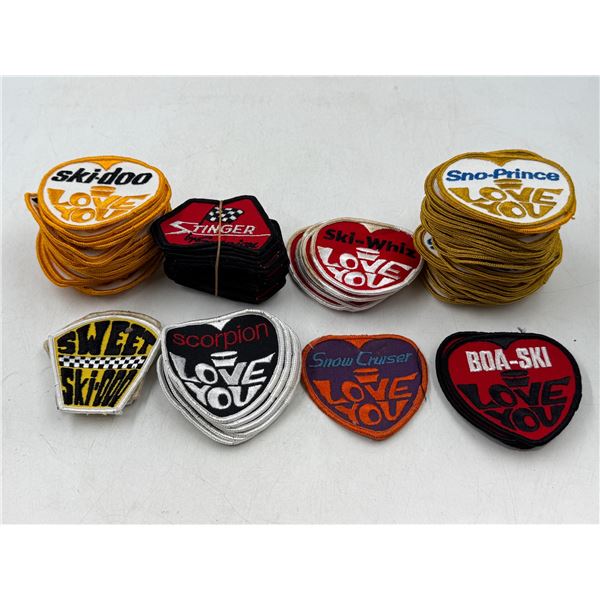 Lot of NOS Patches w/ Ski-doo, Stinger, Ski-whiz, Scorpion & More