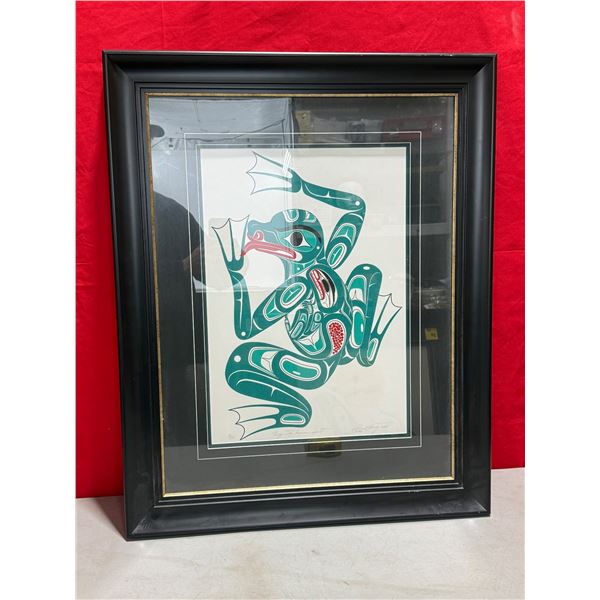 Signed & Numbered Richard Shorty "Frog With Human Spirit" Print