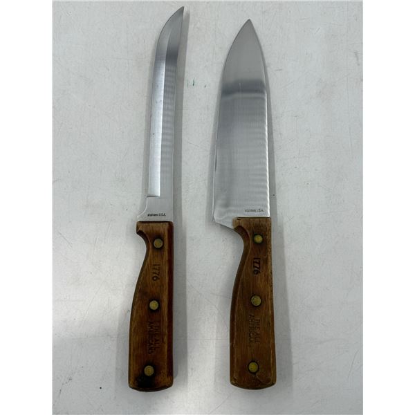 2 Stainless Steel Knives Made in USA