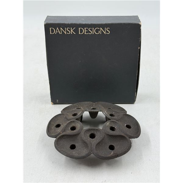 Dansk Designs Cast Iron Taper Candleholder