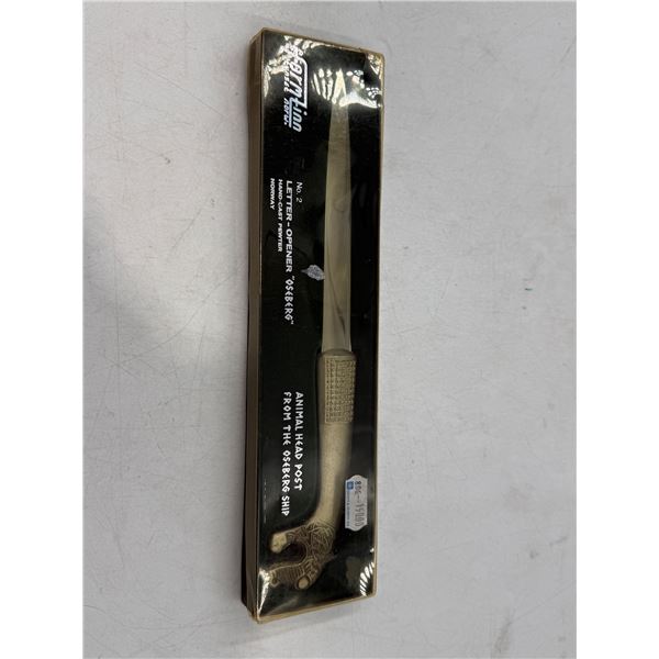 Hand-Cast Pewter Letter Opener Made in Norway