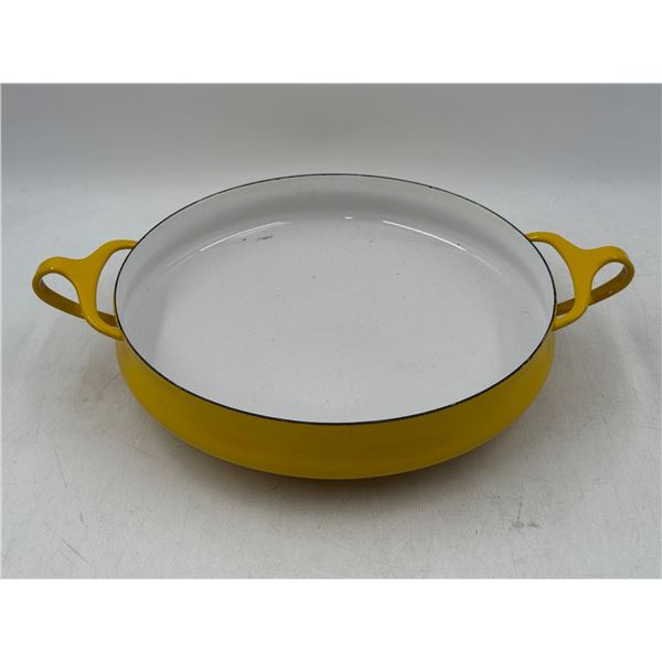 1960s Dansk Designs Steel & Enamel Paella Pan Made in France