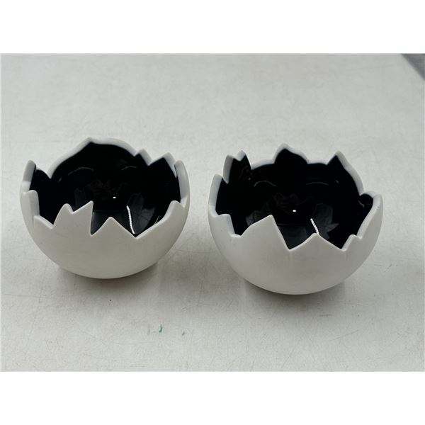 Pair of Royal Copenhagen Eggshell Bowls