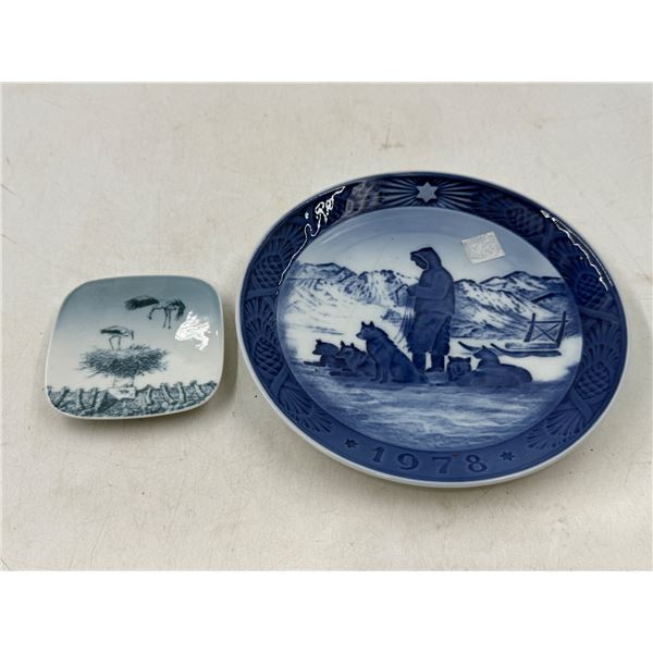 Copenhagen Porcelain Square Plate & Royal Copenhagen Plate Made in Denmark