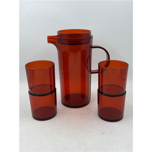 Matching Dansk Designs Pitcher & Cups Made in Denmark