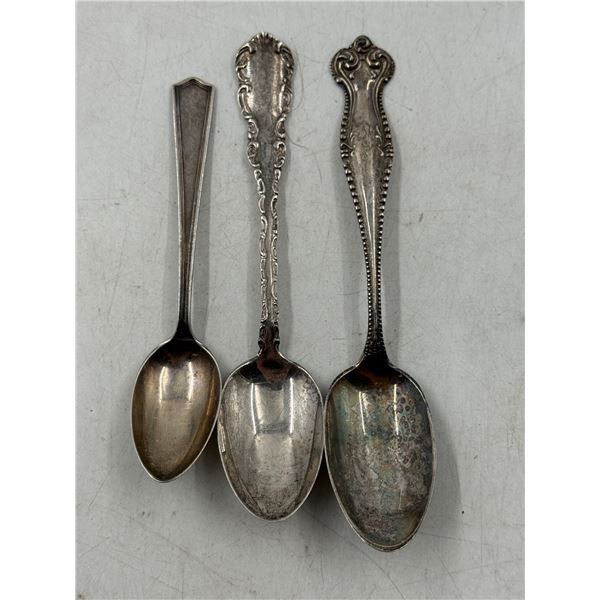 3 Sterling Spoons