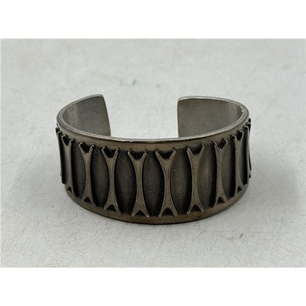 Norweigan Pewter Cuff Bracelet