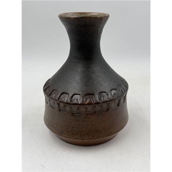 Stamped Handmade Pottery Vase