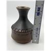 Image 2 : Stamped Handmade Pottery Vase