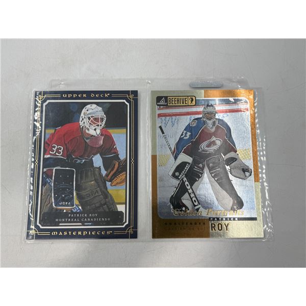 2 Patrick Roy Hockey Cards