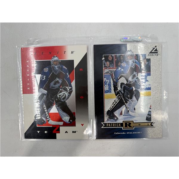 2 Patrick Roy Hockey Cards