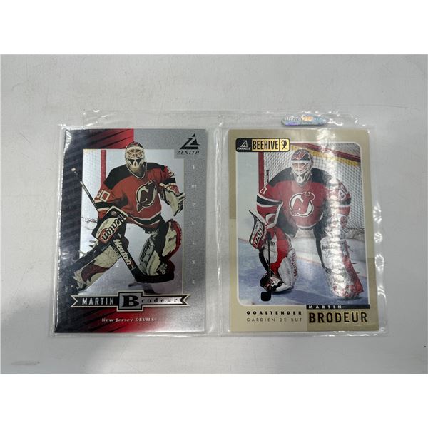 2 Martin Brodeur Hockey Cards