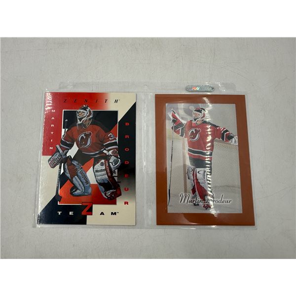 2 Martin Brodeur Hockey Cards