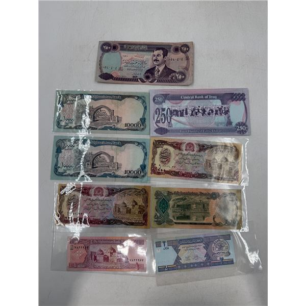 VTG Afghanistan & Iraq UNC Banknotes