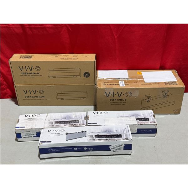 Lot of Under Desk Cable Mangement
