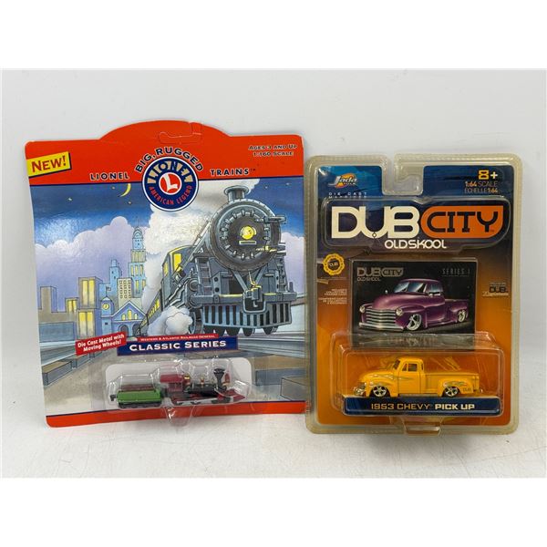 Sealed Lionel Trains Classic Series & Jada Toys Dubcity Oldskool 1953 Chevy Pick up