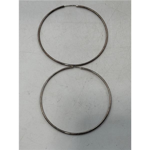 925 Sterling Silver Hoop Earrings