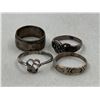 Image 2 : Lot of Sterling Silver Rings