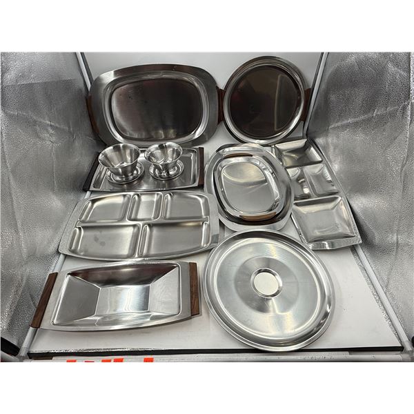 Lot of VTG Stainless Steel Denmark Serving Ware