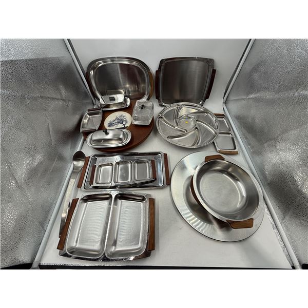 Lot of VTG Stainless Steel Denmark Serving Ware