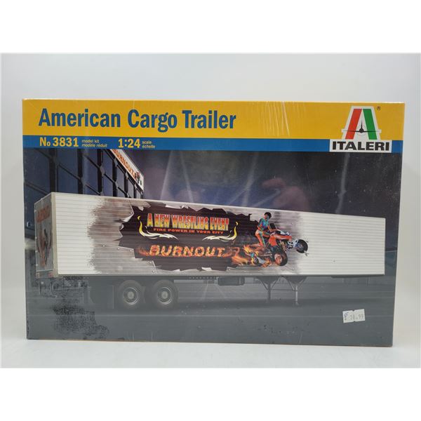 Sealed Italeri American Cargo Trailer 1:24 Scale
