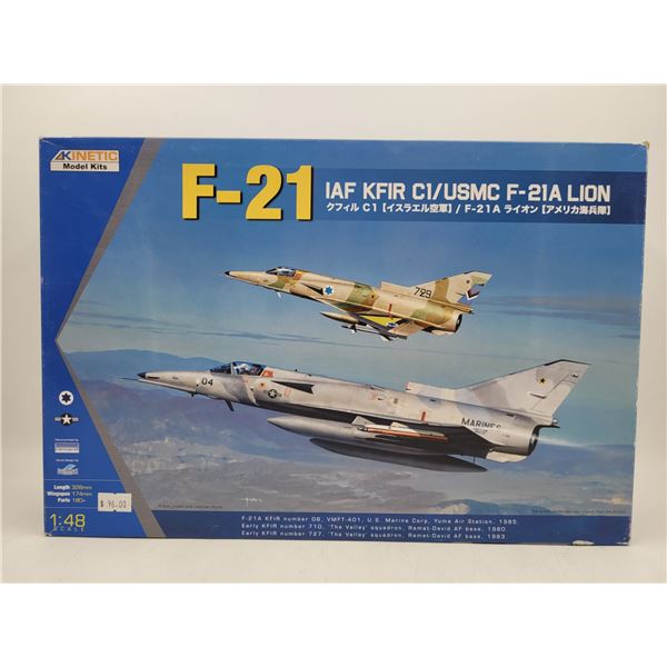 Unbuilt Kinetic F-21 IAF KFIR C1 1:48 Scale
