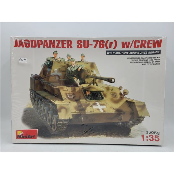 Sealed Mini Art Jagdpanzer SU-76(r) w/ Crew 1:35 Scale