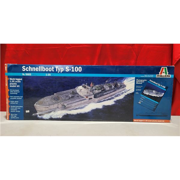 Unbuilt Italeri Schnellboot Typ S-100 1:35 Scale