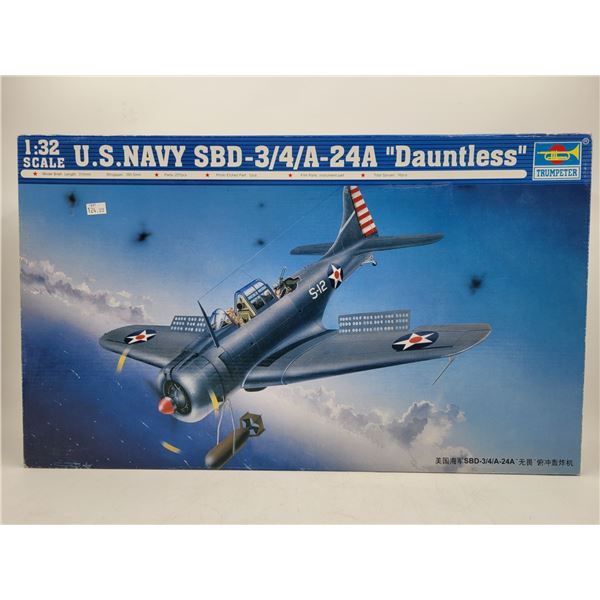 Unbuilt Trumpeter U.S. Navy SBD-3/4A-24A Dauntless 1:32 Scale