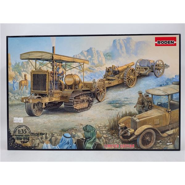 Unbuilt Roden Holt 75 Artillery Tracktor w/ BL 8" Howitzer 1:35 Scale