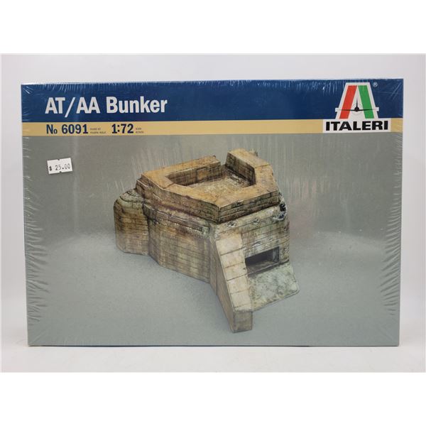 Sealed Italeri AT-AA Bunker No. 6091 1:72 Scale