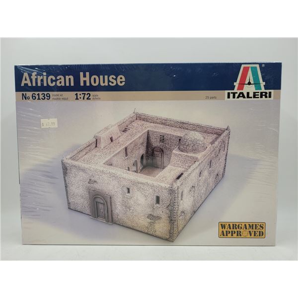 Sealed Italeri African House No. 6139 1:72 Scale