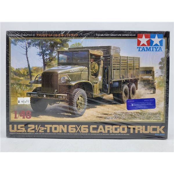 Sealed Tamiya U.S. 2 1/2 Ton 6x6 Cargo Truck 1:48 Scale