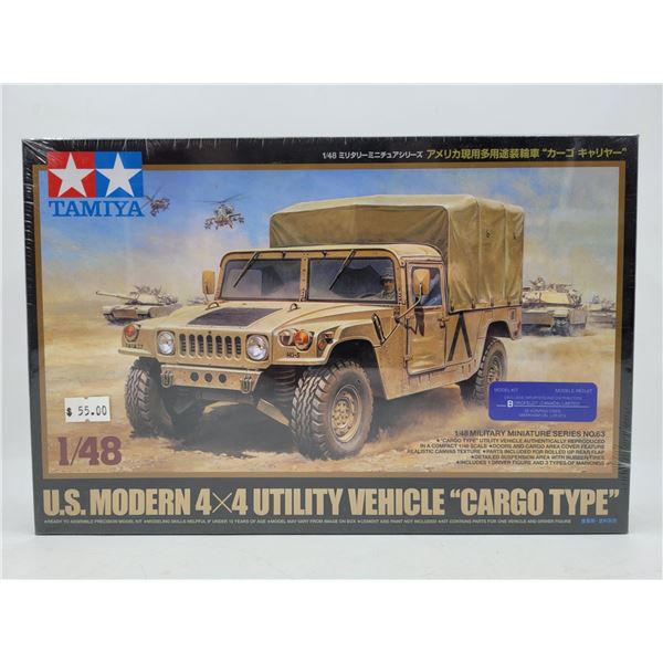 Sealed Tamiya U.S. Modern 4x4 Utility Vehicle Cargo Type 1:48 Scale