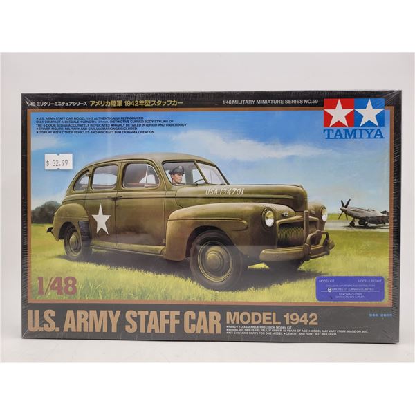 Sealed Tamiya U.S. Army Staff Car Model 1942 1:48 Scale