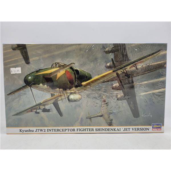 Sealed Hasegawa Kyushu J7W2 Interceptor Fighter Shindenkai Jet Version Model Kit