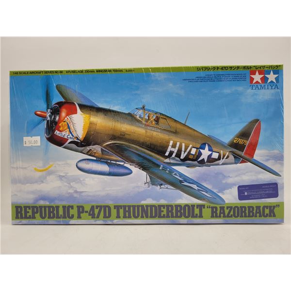 Sealed Tamiya Republic P-47D Thunderbolt "Razorback" 1:48 Scale Model Kit