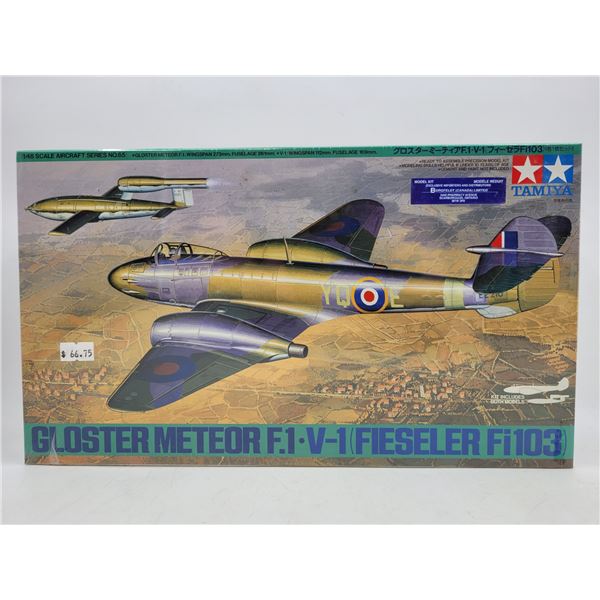 Sealed Tamiya Gloster Meteor F.1 V-1 (Fieseler Fi103) 1/48 Scale Model Kit