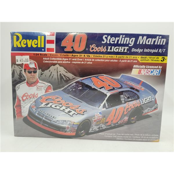 Sealed Revell Nascar #40 Sterling Marlin Coors Light Dodge Intrepid R/T 1:24 Scale Model Kit