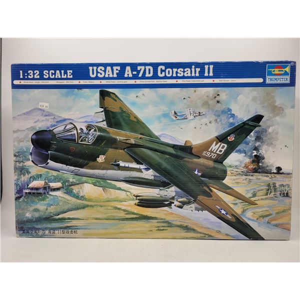 Unbuilt Trumpeter USAF A-7D Corsair II 1:32 Scale Model Kit