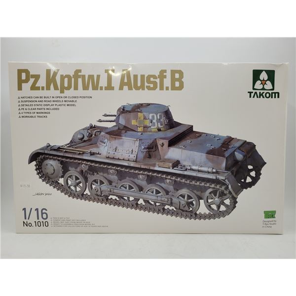 Unbuilt Takom Pz.Kpfw.I Ausf. B 1/16 Scale Model Kit