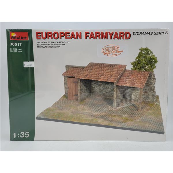 Sealed MiniArt European Farmyard 1:35 Scale Diorama Model Kit