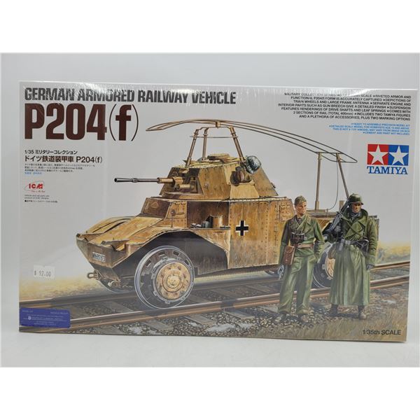Sealed Tamiya German Armored Railway Vehicle P204(f) 1/35 Scale Model Kit