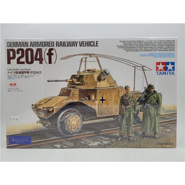 Sealed Tamiya German Armored Railway Vehicle P204(f) 1/35 Scale Model Kit