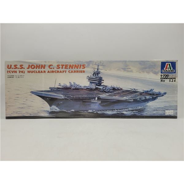 Sealed Italeri USS John C. Stennis (CVN 74) Nuclear Aircraft Carrier 1:720 Scale Model Kit