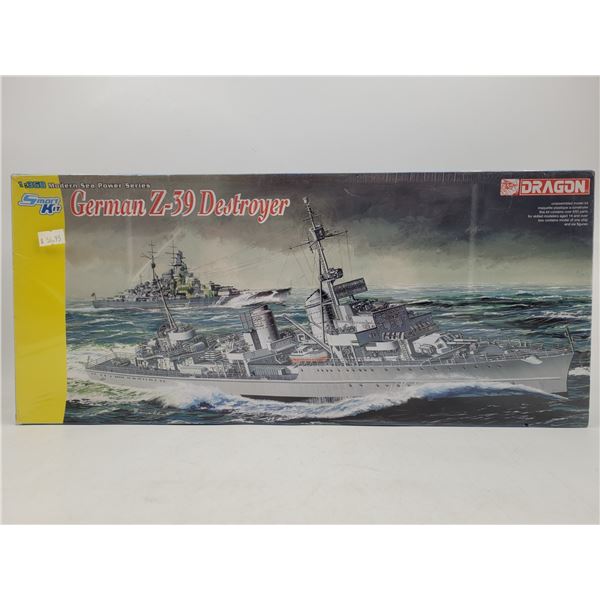Sealed Dragon Smart Kit German Z-39 Destroyer 1:350 Scale Model Kit