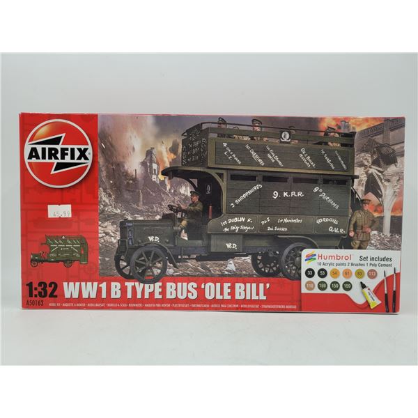 Unbuilt Airfix WW1 B Type Bus "Ole Bill" 1:32 Scale Model Kit