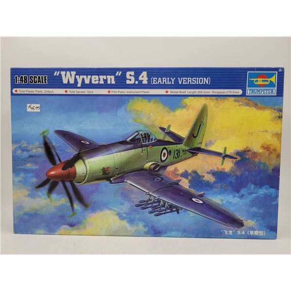 Unbuilt Trumpeter "Wyvern" S.4 (Early Version) 1:48 Scale Model Kit