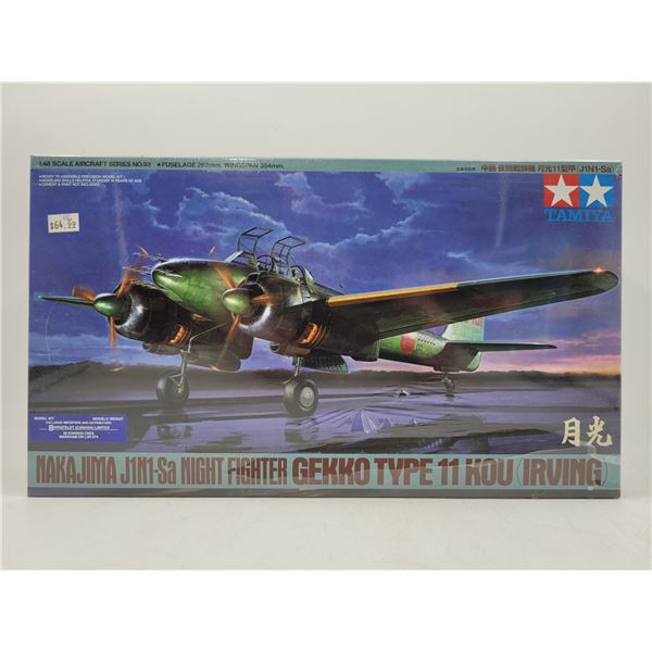 Sealed Tamiya Nakajima J1N1-Sa Night Fighter Gekko Type 11 Kou (Irving) 1:48 Scale Model Kit
